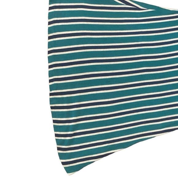 Zara Trafaluc Green/Navy Striped Knit Slip Dress. Size Small. - Picture 6 of 11
